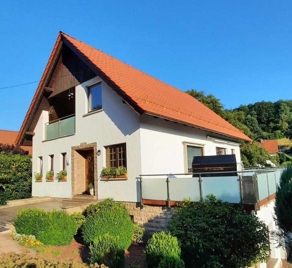 Ferienwohnung Am Rennsteig Bei Eisenach - Ilona Schmidt Wolfsburg-Unkeroda Eksteriør bilde