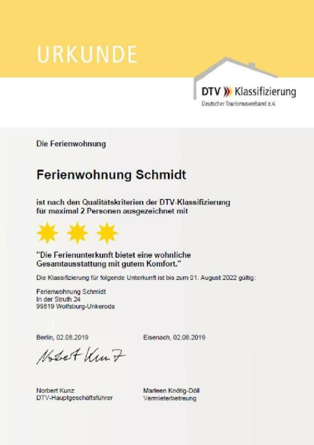 Ferienwohnung Am Rennsteig Bei Eisenach - Ilona Schmidt Wolfsburg-Unkeroda Eksteriør bilde